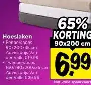 Vomar Voordeelmarkt Hoeslaken aanbieding