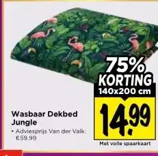 Vomar Voordeelmarkt Wasbaar Dekbed Jungle aanbieding