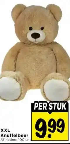 Vomar Voordeelmarkt XXL Knuffelbeer aanbieding