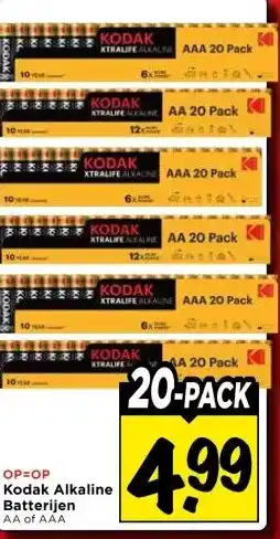 Vomar Voordeelmarkt Kodak Alkaline Batterijen aanbieding