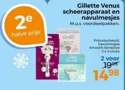 Trekpleister Gillette Venus scheerapparaat en navulmesjes aanbieding