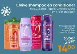 Trekpleister Elvive shampoo en conditioner aanbieding