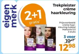 Trekpleister Trekpleister crème haarkleuring aanbieding