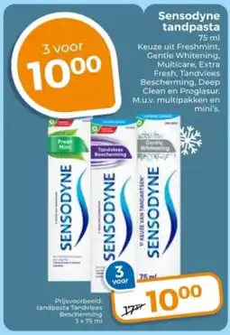 Trekpleister Sensodyne tandpasta aanbieding