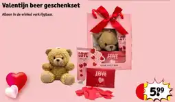 Kruidvat Valentijn beer geschenkset aanbieding