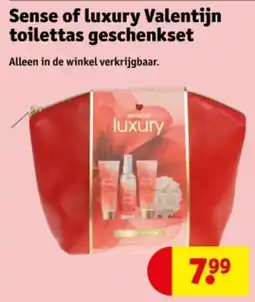 Kruidvat Sense of luxury Valentijn toilettas geschenkset aanbieding