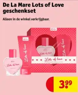 Kruidvat De La Mare Lots of Love geschenkset aanbieding