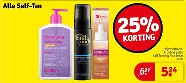 Kruidvat Alle Self-Tan aanbieding