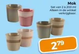 Trekpleister Mok aanbieding