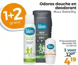 Trekpleister Odorex douche en deodorant aanbieding