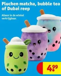 Kruidvat Pluchen matcha, bubble tea of Dubai reep aanbieding