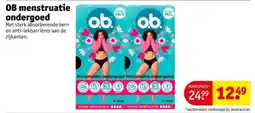 Kruidvat OB menstruatie ondergoed aanbieding