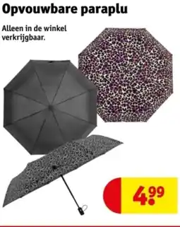 Kruidvat Opvouwbare paraplu aanbieding