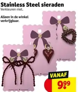 Kruidvat Stainless Steel sieraden aanbieding