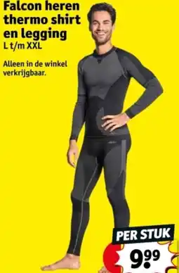 Kruidvat Falcon heren thermo shirt en legging aanbieding