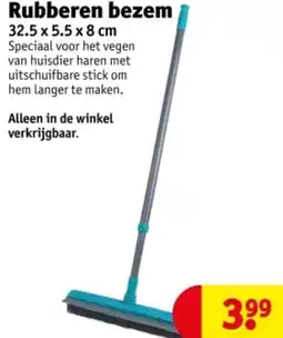 Kruidvat Rubberen bezem aanbieding