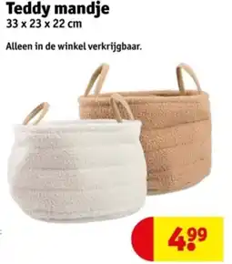 Kruidvat Teddy mandje aanbieding