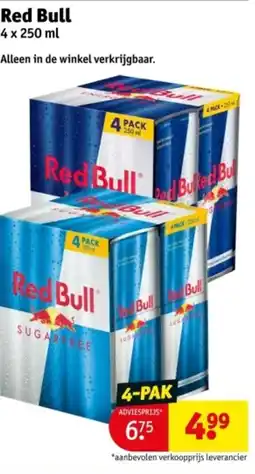 Kruidvat Red Bull aanbieding