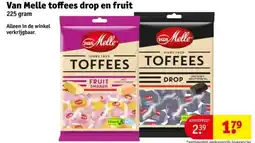 Kruidvat Van Melle toffees drop en fruit aanbieding