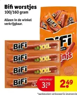 Kruidvat Bifi worstjes aanbieding