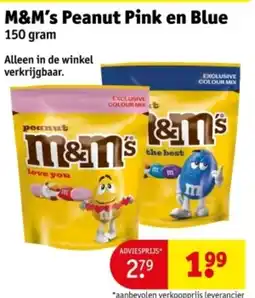 Kruidvat M&M's Peanut Pink en Blue aanbieding