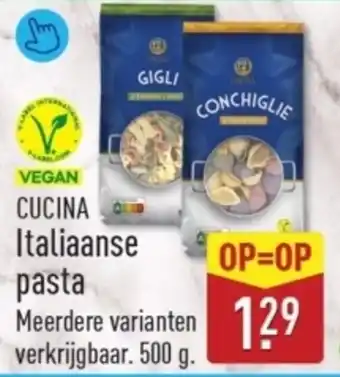 ALDI Cucina Italiaanse pasta aanbieding
