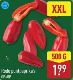 ALDI Rode puntpaprika's aanbieding