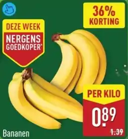 ALDI Bananen aanbieding