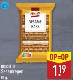 ALDI Biscotto Sesamrepen aanbieding