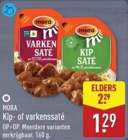 ALDI Mora Kip of varkenssaté aanbieding