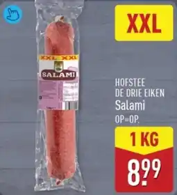 ALDI Hofstee de drie eiken salami aanbieding