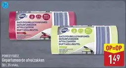 ALDI Power force geparfumeerde afvalzakken aanbieding