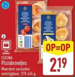 ALDI Cucina pizzabroodjes aanbieding
