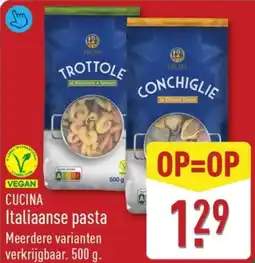 ALDI Cucina Italiaanse pasta aanbieding