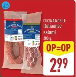 ALDI Cucina nobile italiaanse salami aanbieding
