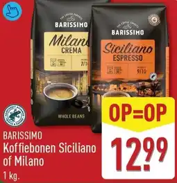 ALDI Barissimo Koffiebonen Siciliano of Milano aanbieding