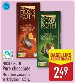 ALDI Moser roth pure chocolade aanbieding