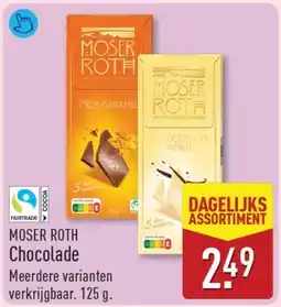 ALDI Moser roth chocolade aanbieding