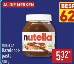 ALDI Nutella hazelnootpasta aanbieding