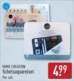 ALDI Home creation schetsaquarelset aanbieding