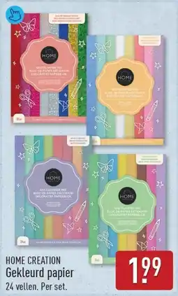 ALDI HOME CREATION Gekleurd papier aanbieding