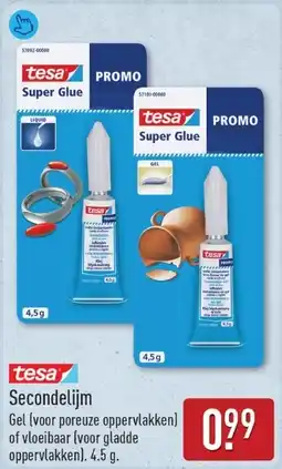 ALDI Tesa Secondelijm aanbieding