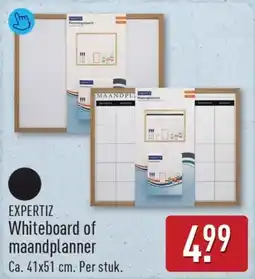 ALDI Expertiz whiteboard of maandplanner aanbieding