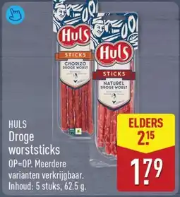 ALDI Huls Droge worststicks aanbieding