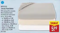 ALDI Novitesse jersey hoeslaken aanbieding