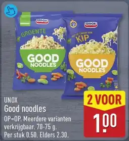ALDI Unox Good noodles aanbieding