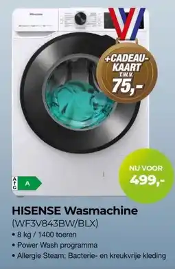 EP Beerepoot Hisense wasmachine (WF3V843BW/BLX) aanbieding