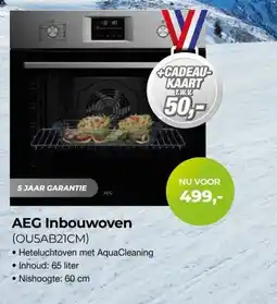 EP Beerepoot AEG Inbouwoven (OU5AB21CM) aanbieding