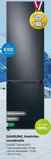 EP Beerepoot Samsung koelvriescombinatie (RB38C7B5ABI/EF) aanbieding