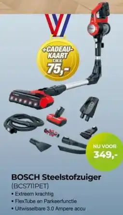 EP Beerepoot Bosch Steelstofzuiger BCS711PET aanbieding